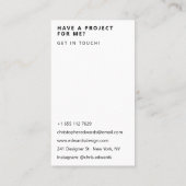 Holografen des modernen Trends abstrakt Visitenkarte (Rückseite)