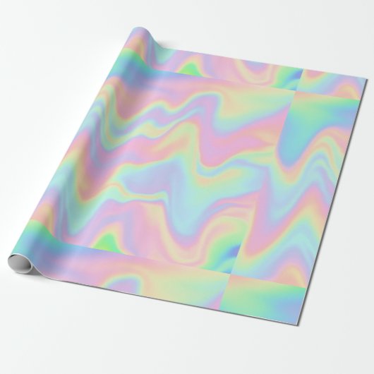 Holográfico Pastel Geschenkpapier (Ungerollt)