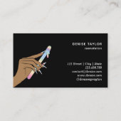 Holografie-Händewachs Visitenkarte (Rückseite)