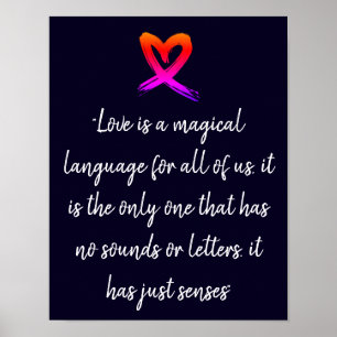 Holografie Liebe Zitat Poster