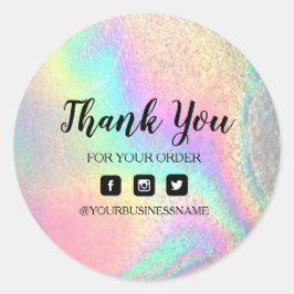 Holografie Unicorn Aufkleber . Eleganz und Harmoni