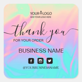 Holografie Unicorn Aufkleber . Eleganz und Harmoni