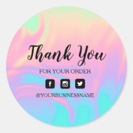 Holografie Unicorn Aufkleber . Eleganz und Harmoni