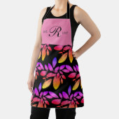 Holografie Unicorn Botanische Foliage Mit Monogram Schürze (InSitu)