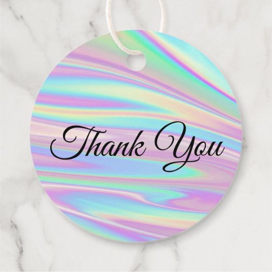 Holografie Unicorn Geschenkanhänger (Rückseite)