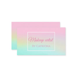 Holografie Unicorn Visitenkarte