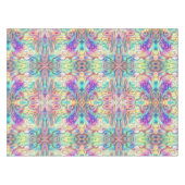 Holografisch Abstrakt Pink Blue Green Tischdecke (Vorderseite (Horizontal))