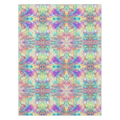 Holografisch Abstrakt Pink Blue Green Tischdecke (Vorderseite)