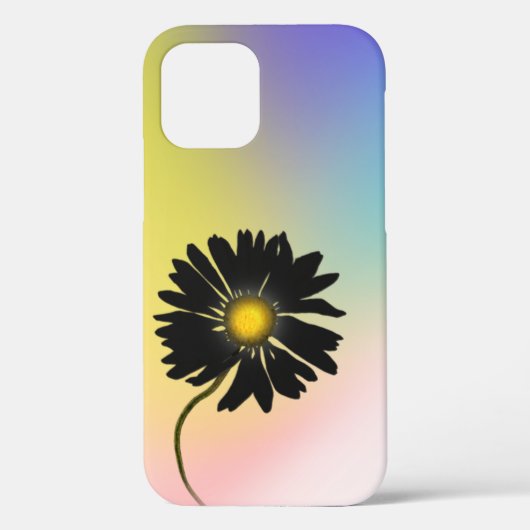 Holografisch Abstrakt und Black Daisy Case-Mate iPhone Hülle (Rückseite)