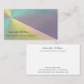 Holografisch eleganter Luxus-Glanz Visitenkarte (Vorne/Hinten)