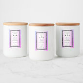 Holografisch farbige Silber-Glitzer-Produktetikett Lebensmitteletikett (Flaschen)