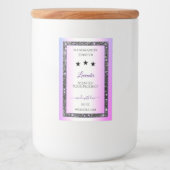 Holografisch farbige Silber-Glitzer-Produktetikett Lebensmitteletikett (Vorderseite)