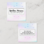 Holografisch geometrisch quadratische visitenkarte (Vorne/Hinten)