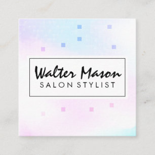 Holografisch geometrisch quadratische visitenkarte