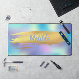 Holografisch - Golddesign, niedlich Schreibtischunterlage