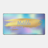 Holografisch - Golddesign, niedlich Schreibtischunterlage (Vorderseite)