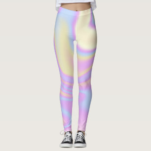 Holografisch irrisierend lebendig farbig leggings