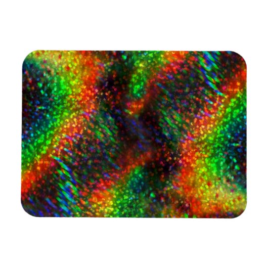 Holografisch leuchtender Glitzer Magnet (Horizontal)