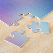 Holografisch Lila Bokeh Blur farbenfroher Gradient Puzzle (Seite)