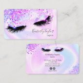 holografisch moderne Make-up mädchenhaft Lashes Visitenkarte (Vorne/Hinten)