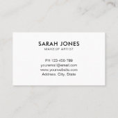 Holografisch-moderne Minimalistisch-trendige Visit Visitenkarte (Rückseite)