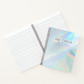 Holografisch | Modernes Glam Business Notebook Notizblock (Innenseite)