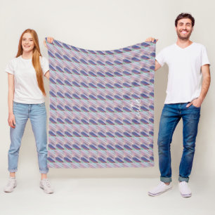 Holografisch Niedlich Striped Girly Fleecedecke