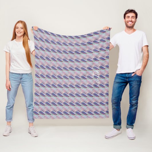 Holografisch Niedlich Striped Girly Fleecedecke (Beispiel)