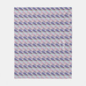 Holografisch Niedlich Striped Girly Fleecedecke (Vorderseite)