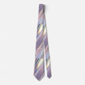 Holografisch Niedlich Striped Girly Krawatte (Vorderseite)