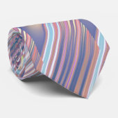 Holografisch Niedlich Striped Girly Krawatte (Gerollt)