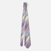 Holografisch Niedlich Striped Girly Krawatte (Rückseite)