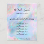 holografisch-opal inspiriert Hintergrund pastellfa Flyer (Vorne)