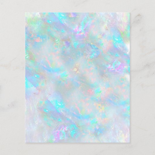 holografisch-opal inspiriert, pastellfarbene IMITA Flyer (Hinten)