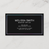 Holografisch pastellglänzend modern farbig visitenkarte (Rückseite)