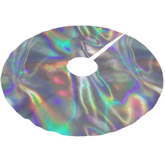 holografisch polyester weihnachtsbaumdecke (Schrägansicht)