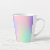Holografisch rosa grüne Regenbogenmonografie Milchtasse (Rechts)