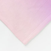 Holografisch rosa lila Goldsternschrift Fleecedecke (Ecke)