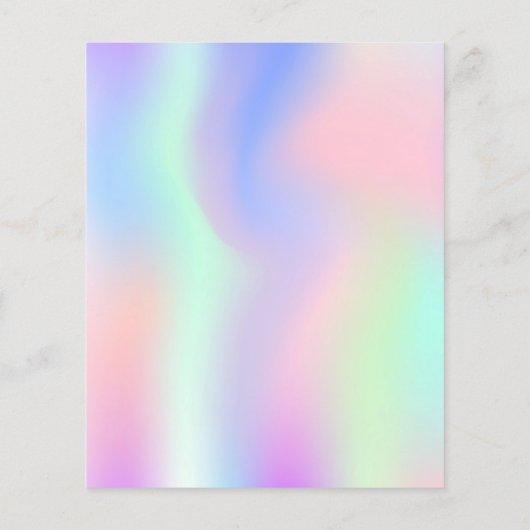 Holografisch rosa Neon Sweet 16-Einladung (Rückseite)