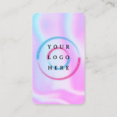 Holografisch - Social Media QR Code Business Card Visitenkarte (Rückseite)