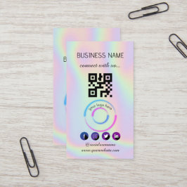 Holografisch - Social Media QR Code Business Card Visitenkarte
