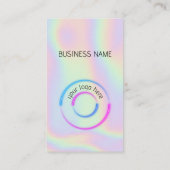 Holografisch - Social Media QR Code Business Card Visitenkarte (Rückseite)