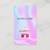 Holografisch - Social Media QR Code Business Card Visitenkarte (Rückseite)