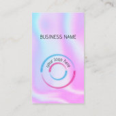 Holografisch - Social Media QR Code Business Card Visitenkarte (Rückseite)