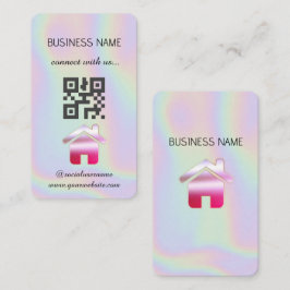 Holografisch - Social Media QR Code Business Card Visitenkarte