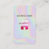 Holografisch - Social Media QR Code Business Card Visitenkarte (Rückseite)