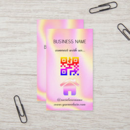 Holografisch - Social Media QR Code Business Card Visitenkarte