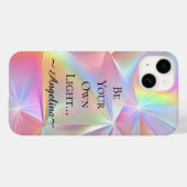 Holografische Ästhetik Case-Mate iPhone Hülle (Rückseite (Horizontal))