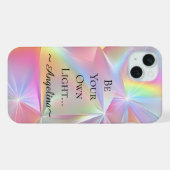 Holografische Ästhetik iPhone Hülle (Rückseite (Horizontal))