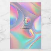 Holografische Ästhetik Lebensmitteletikett (Einzelnes Label)